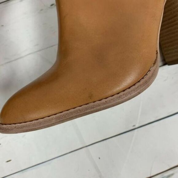 Elizabeth and James Suri cutout leather bootie brown size 10 - Picture 3 of 10